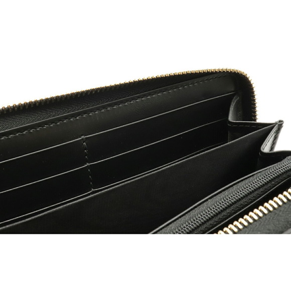 Gucci Guccisima Ribbon Motif Zippy Wallet Leather Black - Picture 8 of 9